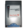 SANDISK 1 GB PCMCI COMPACT FLASH KART VE ADAPTORU