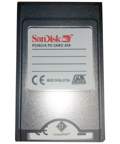 SANDISK 1 GB PCMCI COMPACT FLASH KART VE ADAPTORU 2