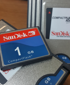 SANDISK 1 GB PCMCI COMPACT FLASH KART VE ADAPTORU 3