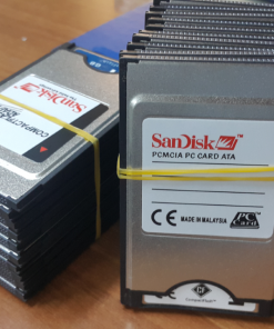 SANDISK 1 GB PCMCI COMPACT FLASH KART VE ADAPTORU 4